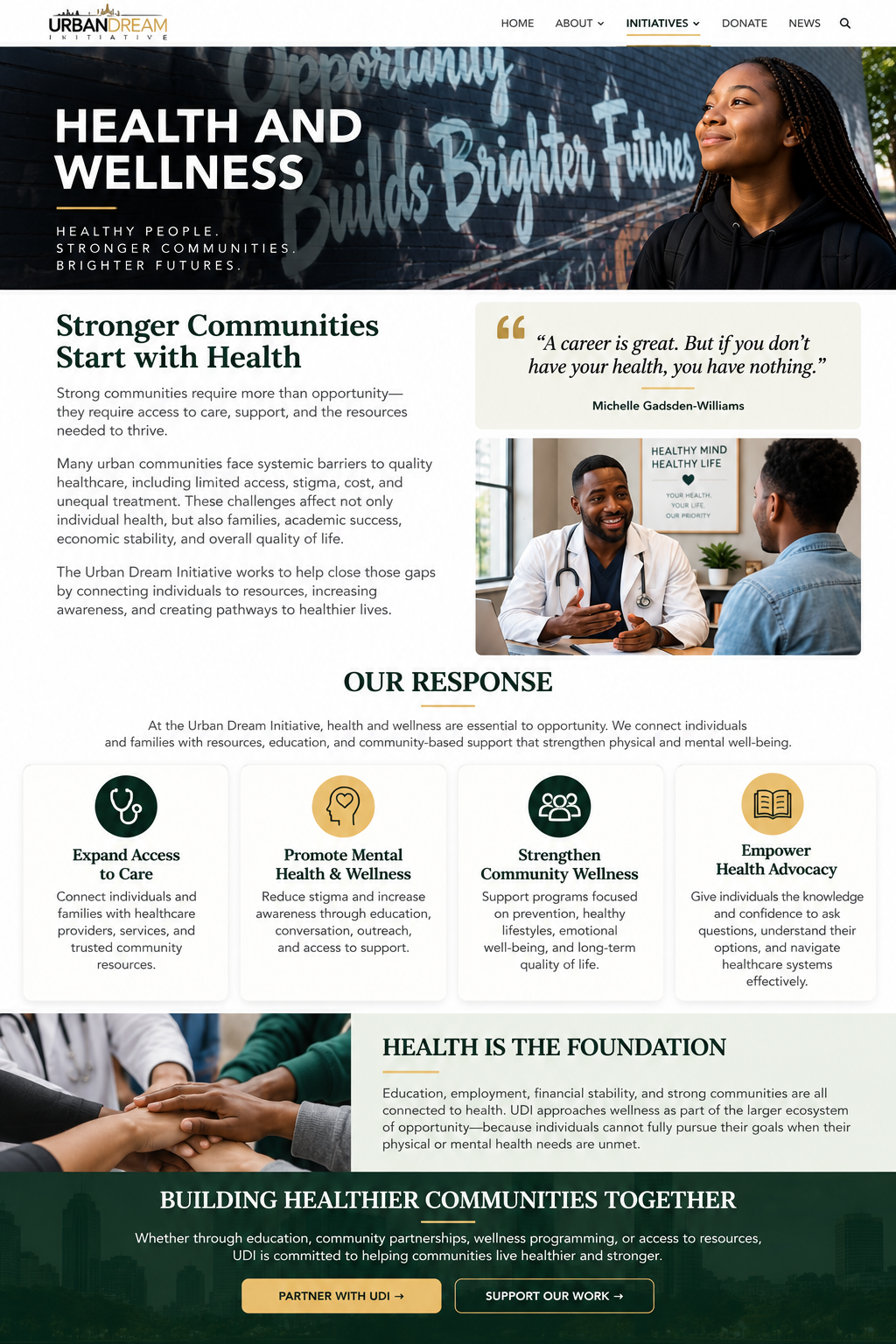 Doctor talking with a patient in a welcoming healthcare setting